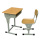 Werzalit board student table and chair